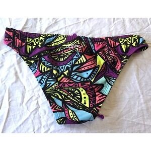 NWOT Dolfin Uglies Kaleidoscope M Cheeky Back-Tie Bikini Swim Bottom 130445
